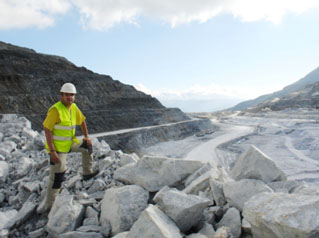 Trimouns Talc quarry - Luzenac- Ariège